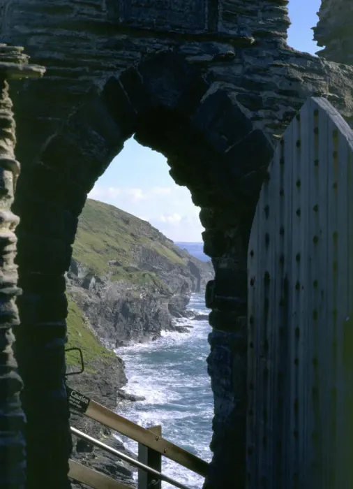 Framed Print : Tintagel Castle Print: Gateway to Inner Ward