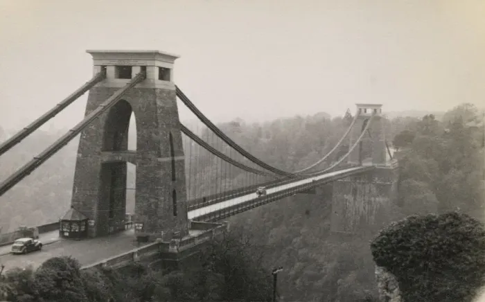 Framed Print : Print of Clifton Suspension Bridge viewed from the north Framed Print : Print of Clifton Suspension Bridge viewed from the north
