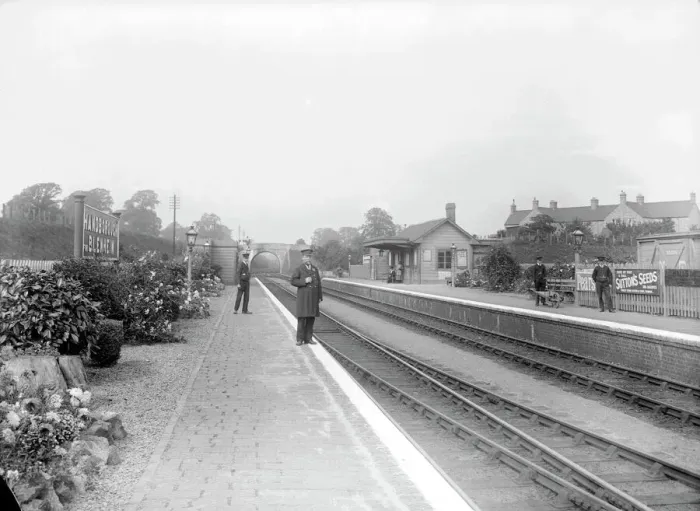 Framed Print : Long Hanborough Station Master Print, 1920 Framed Print : Long Hanborough Station Master Print, 1920