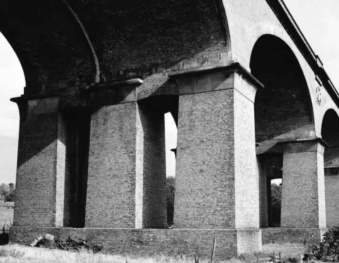 Framed Print : Wharncliffe Viaduct Print 1837 Framed Print : Wharncliffe Viaduct Print 1837