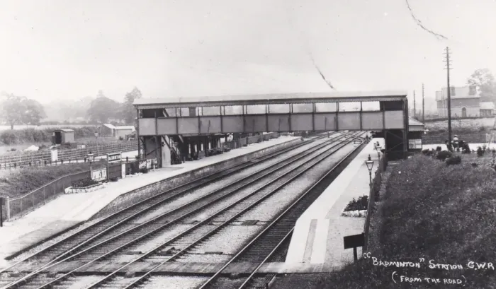Framed Print : Badminton Station Print: A 1903 View of the Gloucestershire Railway Framed Print : Badminton Station Print: A 1903 View of the Gloucestershire Railway