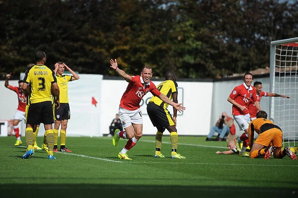 Aaron Wilbraham's Thrilling Goal: Sealing Victory for Bristol City Against Colchester United, Sky Bet League One, 2014