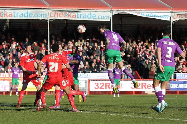 Aden Flint Scores Opening Goal: Bristol City at Crawley Town, March 7, 2015