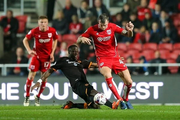 Aden Flint vs Adama Diomande: Intense Battle in Bristol City vs Hull City EFL Cup Clash