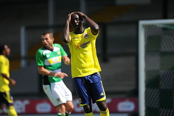 Adomah's Regret: Missed Opportunity in Bristol City's Pre-Season Friendly against Yeovil Town at Huish Park