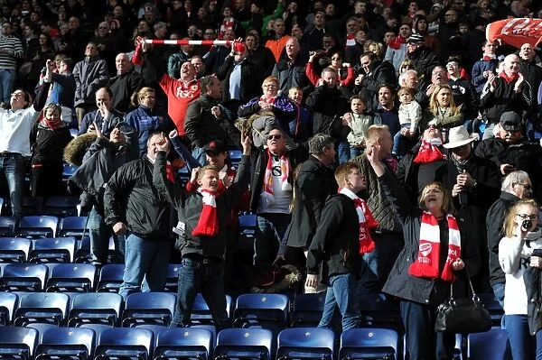 Bristol City Fans in Full Force at Deepdale Stadium