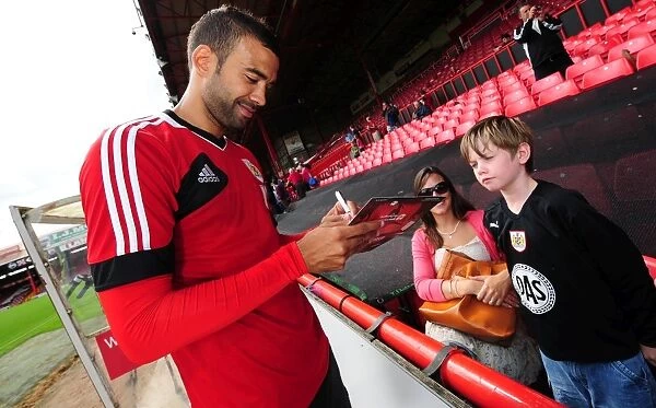 Bristol City Football Club: Liam Fontaine Signing Autographs at Pre-Season Open Day