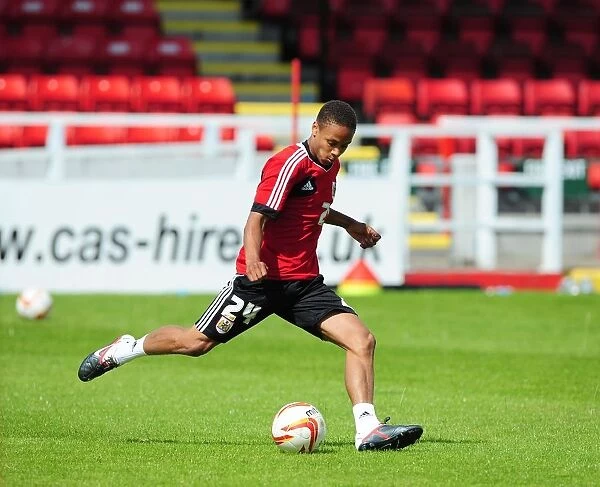 Bristol City's Bobby Reid in Action during Football Training, July 2012