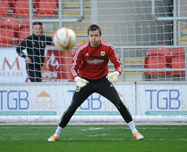 Dave Richards of Bristol City in Action against Rotherham United, March 2014