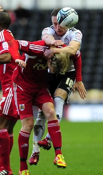 Derby County vs. Bristol City: Martyn Woolford Foul by Ben Davies - Championship Match, 10th December 2011
