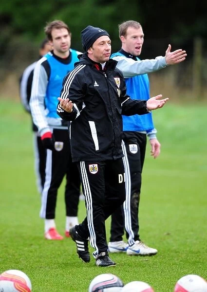 Derek McInnes Training at Memorial Stadium, January 2012 - Bristol City Manager Prepares for Upcoming Matches