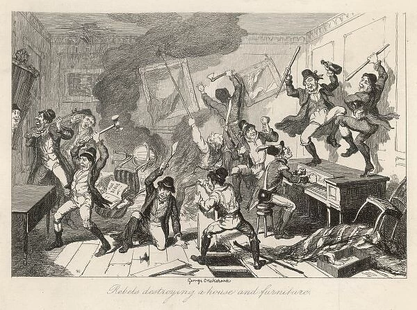 1798 Rebels Destroy Home