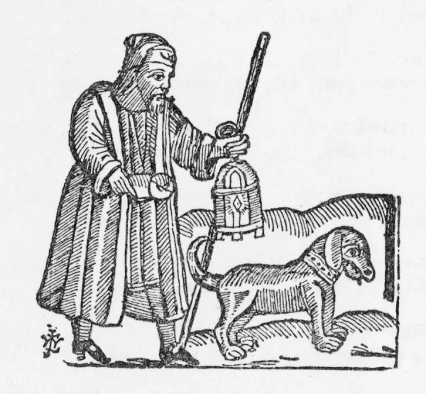 17th Century Police Dog: A Historic Print from Mary Art