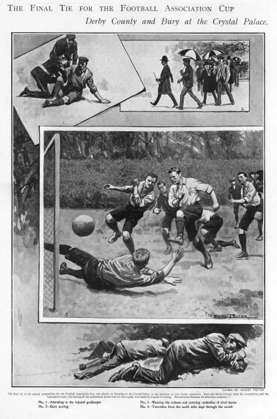 1903 FA Cup Final Print: Derby County Beats Bury Art Prints