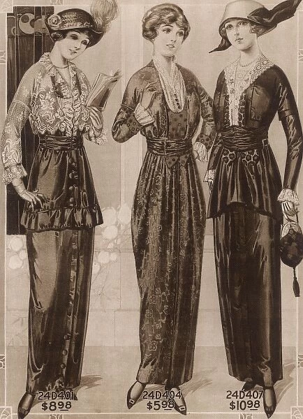 3 DRESSES OF 1914