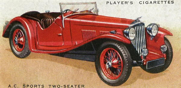 A.C.Sports Car. A.C. sports two-seater - maximum speed 90 mph ! Date: 1936