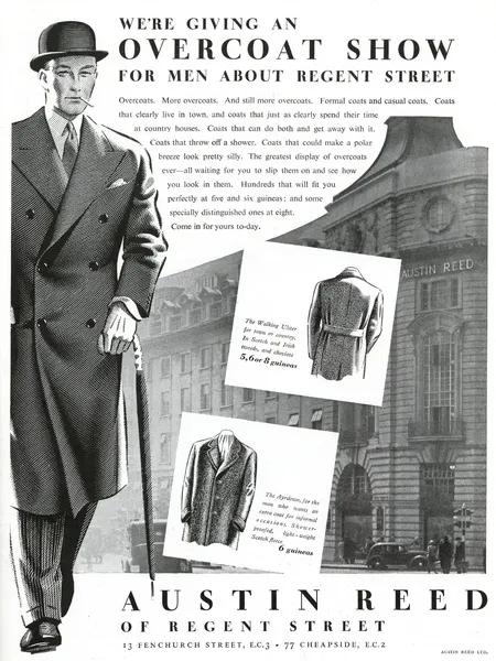 Advert for Austin Reed overcoats 1937 Our beautiful Wall Art and Photo Gifts include Framed Prints Photo Prints Poster Prints Canvas Prints Jigsaw Puzzles Metal Prints and so much more