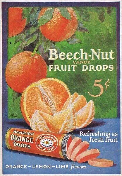 Advert for Beach Nut Candy Fruit Drops, 1925