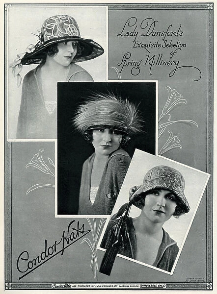 Advert for Condor hats 1924
