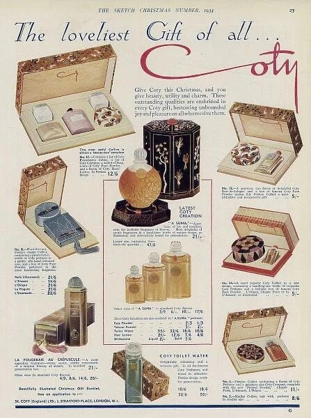 An advertisement for Coty products