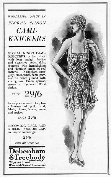 Advert for Debenham & Freebody Cami-knickers, 1929