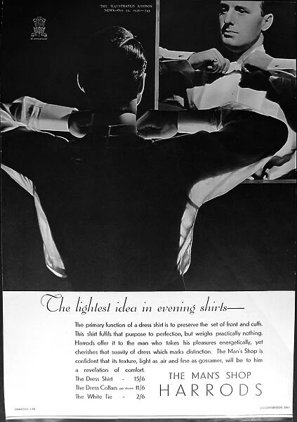 Advertisement for Harrods Department Store, 1936