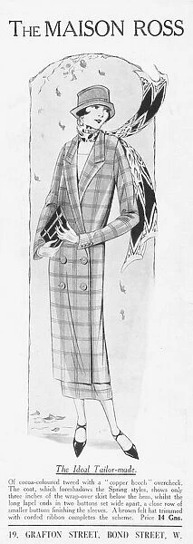 Advert for the London couturier Maison Ross, 1925