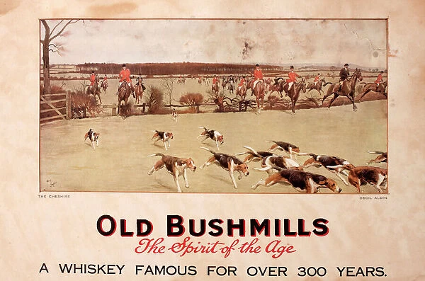 Advertisement for Old Bushmills Whiskey - Fox Hunt