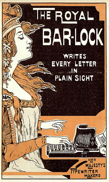 Advert, The Royal Bar-Lock typewriter