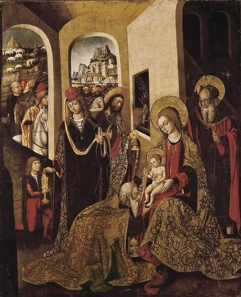 The Adoration of the Magi. 15th c. Anonymous