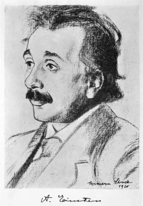 Framed Print : Albert Einstein Print 1920 Portrait