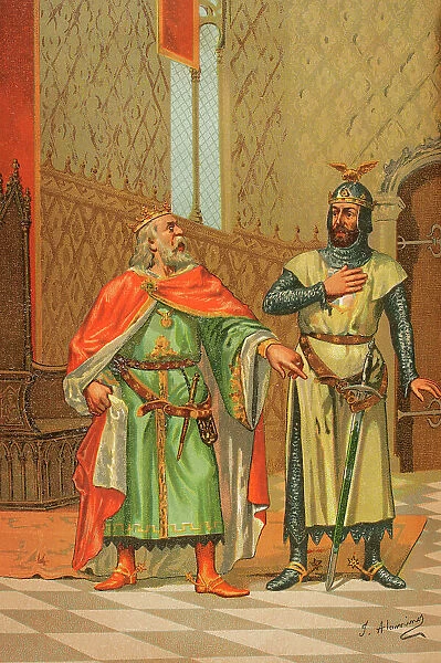 Alfonso X of Castile and Leon and his son Sancho IV