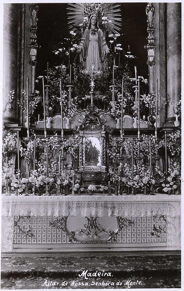 Altar, Nossa Senhora do Monte, near Funchal, Madeira