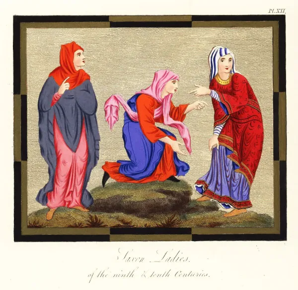 Anglo Saxon womens costumes, 9th and 10th century Our beautiful Wall