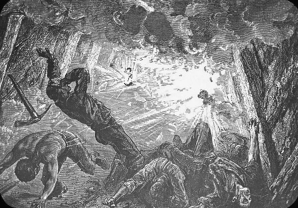 Artists impression of a colliery explosion
