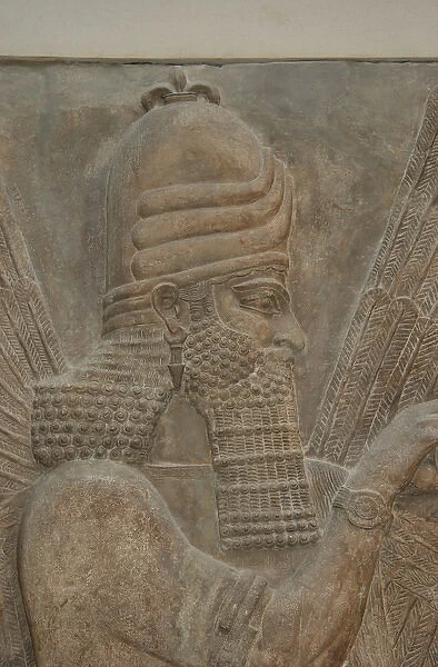 Assyrian Art. Reliefs from Sargon IIs Palace. Genius. Dur