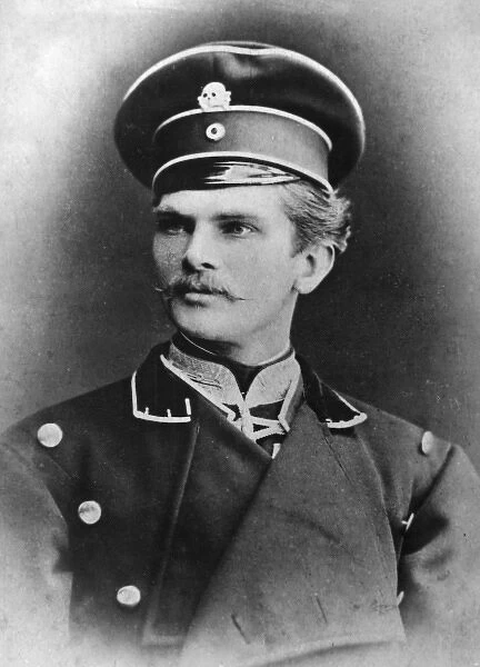 August von Mackensen in first year of military service