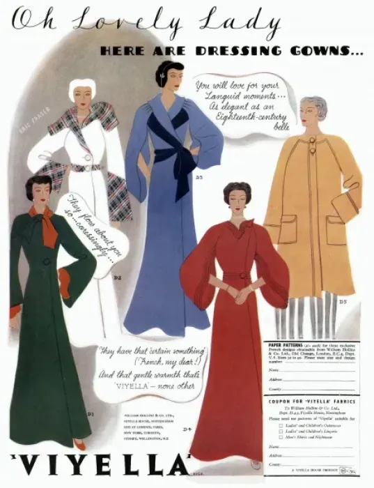 ladies viyella dressing gowns Viyella fabric