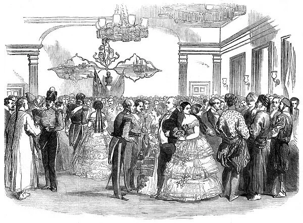 Ball at Singapore, 1854