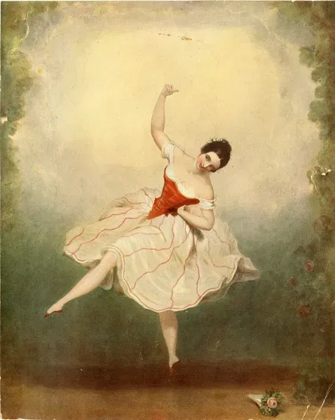 19th Century Print of a Ballerina Art Prints, Posters