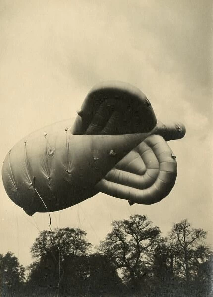 Barrage Balloon in Regents Park, London