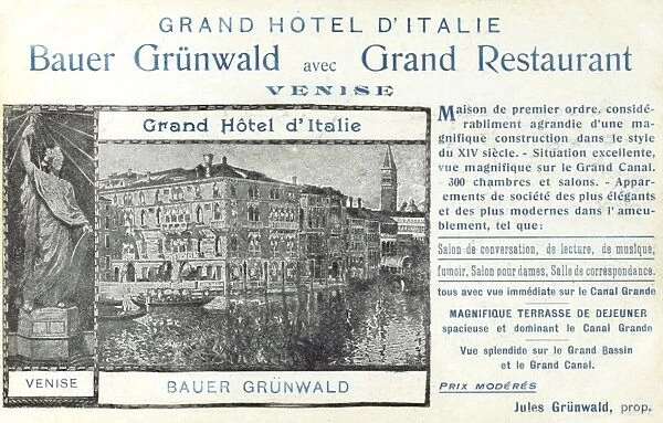 Bauer Grunwald Hotel, Venice, Italy