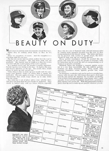Beauty on Duty, 1939