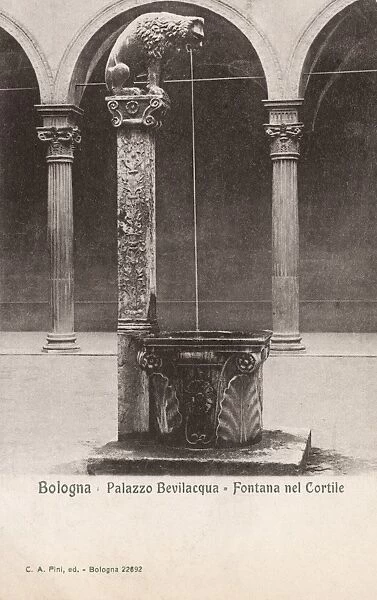 Bologna - Fountain at the Palazzo Bevilacqua