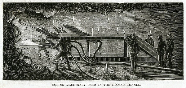 Boring machine used in the Hoosac tunnel 1869