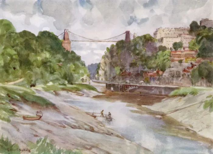 Framed Print : Bristol Avon Gorge Print 1927 Framed Print : Bristol Avon Gorge Print 1927
