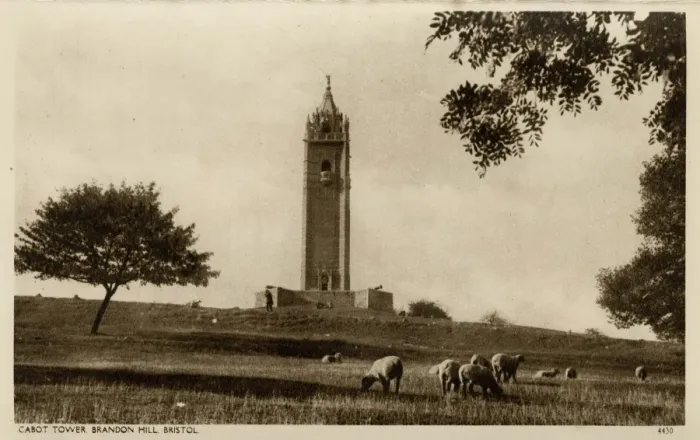 Framed Print : Bristol - Cabot Tower, Brandon Hill Print 1936 Framed Print : Bristol - Cabot Tower, Brandon Hill Print 1936
