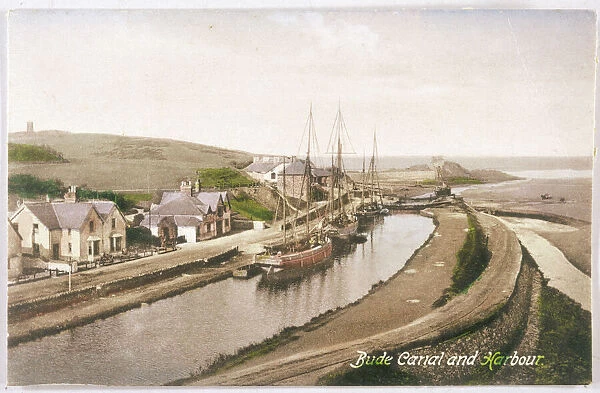 Bude / Cornwall 1900. Bude, Cornwall: canal and harbour