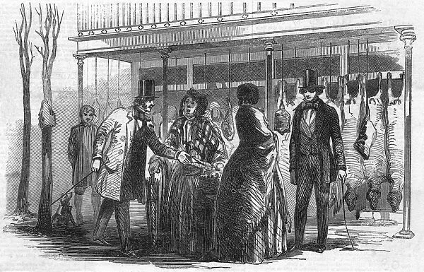 Butchers shop, 1850