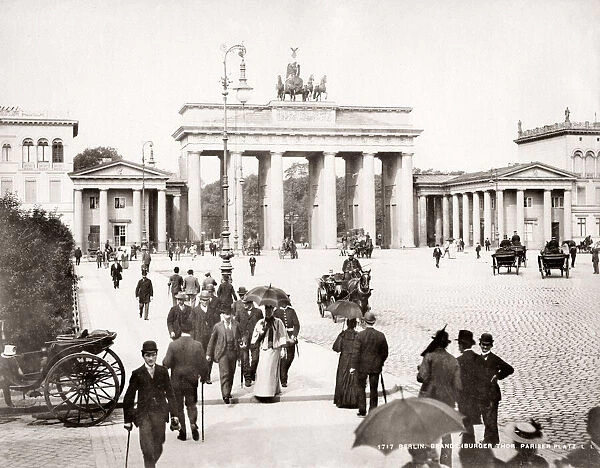c. 1890s Germany - the Brandenburg Gate Berlin